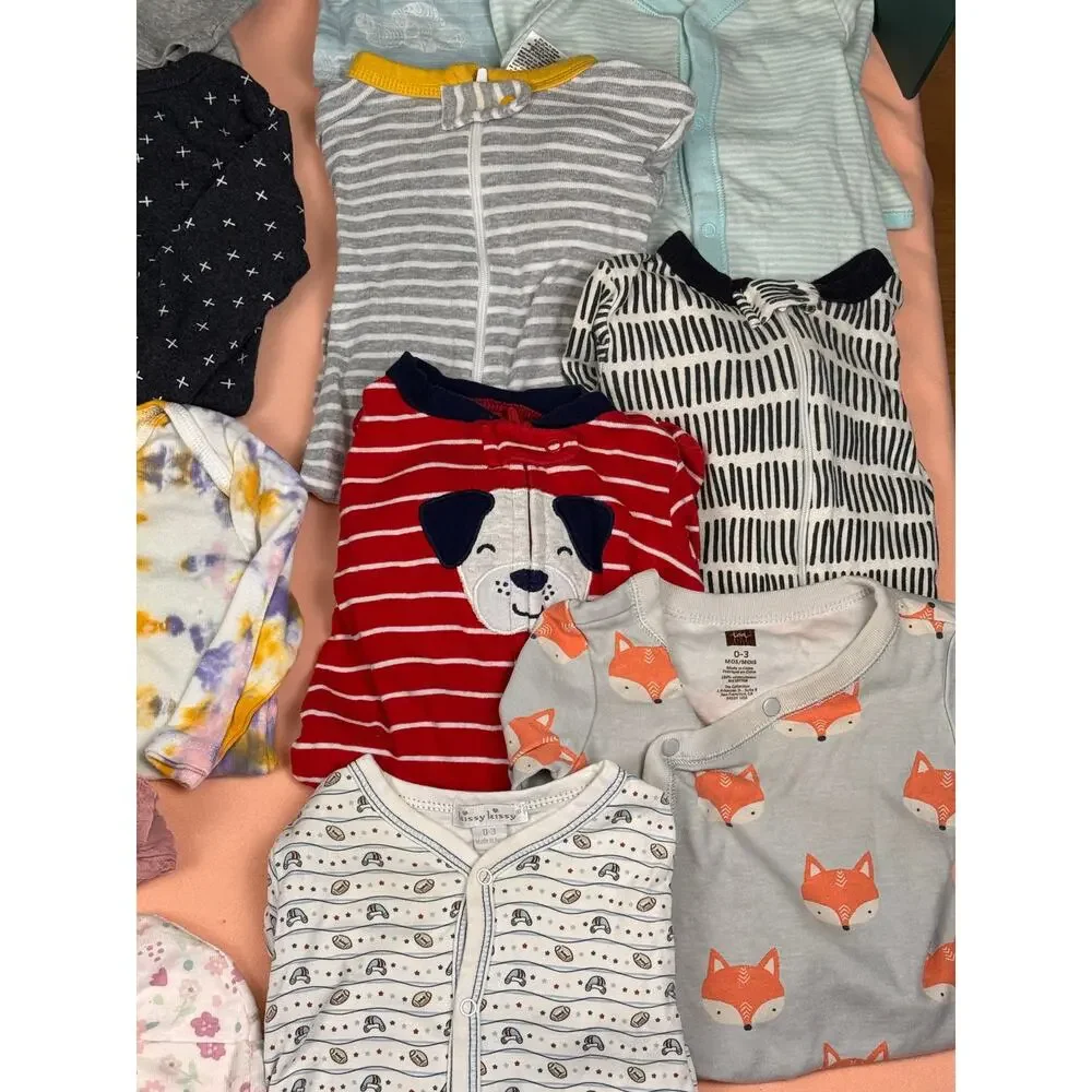 Baby Girl 0–3M Fall/Winter Clothing Lot – 21 Pieces #557
